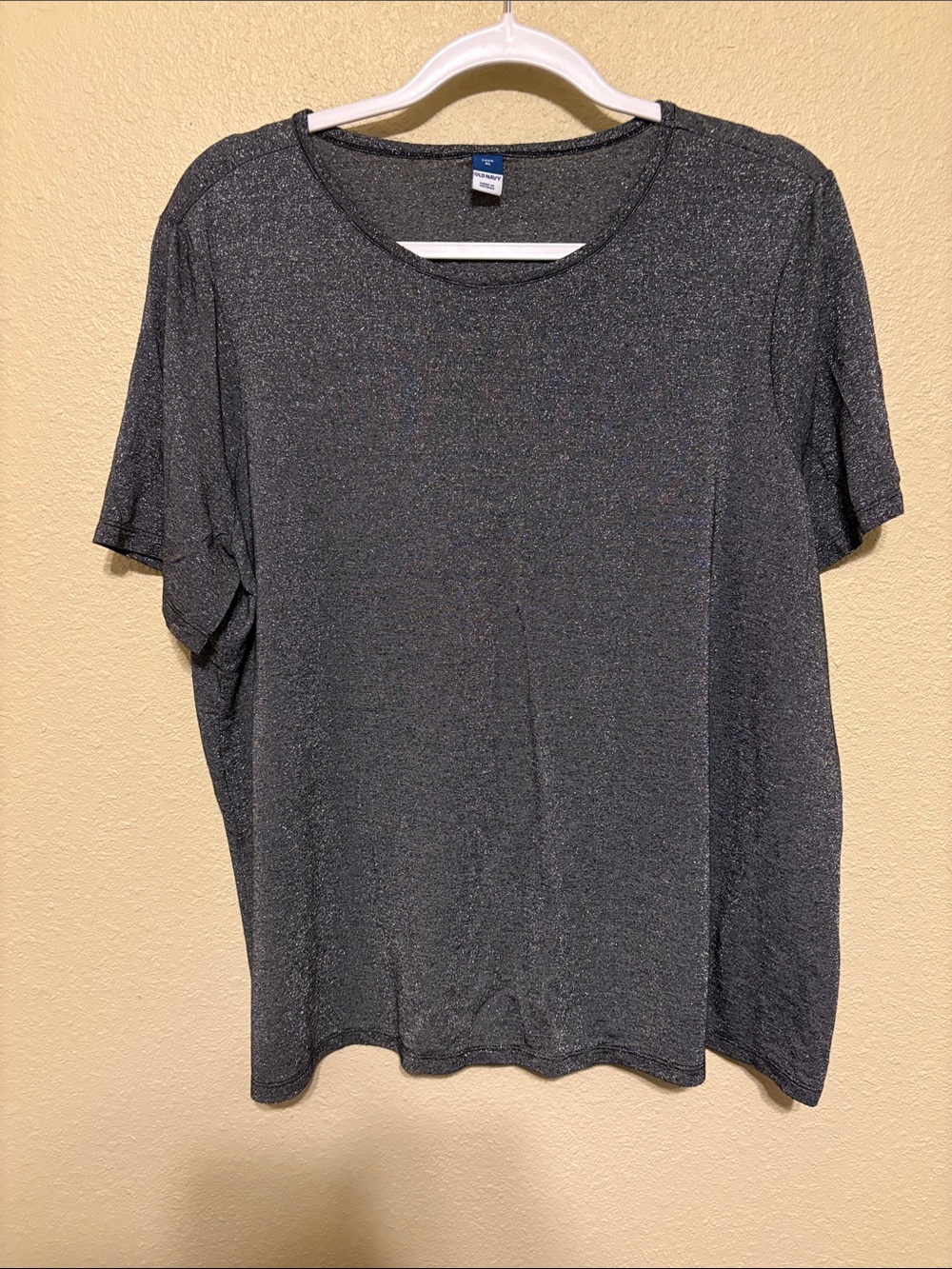 Gray Sparkle Short Sleeve Tee
